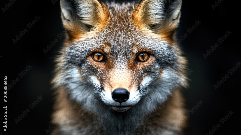 Majestic Red Fox Portrait: A Captivating Close-Up Majestic Red Fox Portrait: A Captivating Close-Up