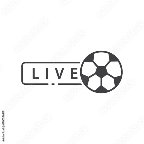 A soccer ball LIVE streaming