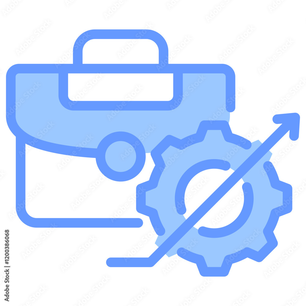 Obraz premium Development Blue Icon