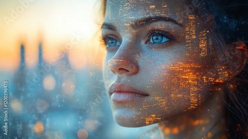 City Lights Within: A Dreamlike Portrait of Urban Reflection