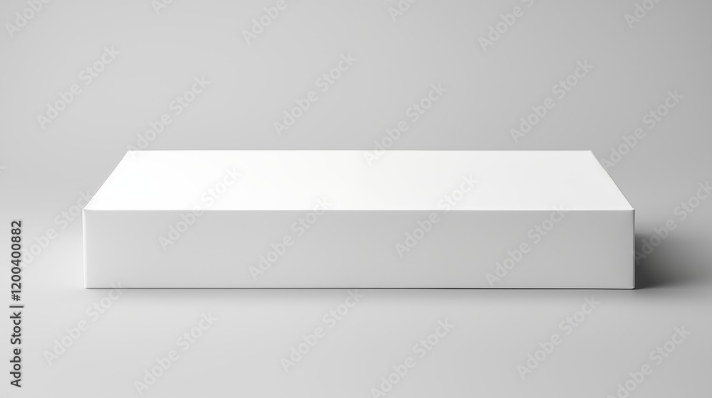 Boîte blanche en carton posé sur un fond neutre. Mock-up pour marque, entreprise. Objet, colis, emballage. Commerce, entrepôt. Pour conception et création graphique. Boîte blanche en carton posé sur un fond neutre. Mock-up pour marque, entreprise. Objet, colis, emballage. Commerce, entrepôt. Pour conception et création graphique.