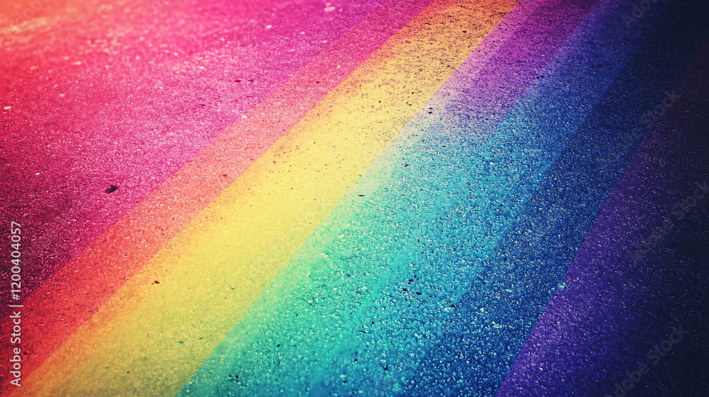 colorful rainbow light reflecting on textured asphalt creating a dreamy surreal effect with soft lighting and contrast
colorful rainbow light reflecting on textured asphalt creating a dreamy surreal effect with soft lighting and contrast