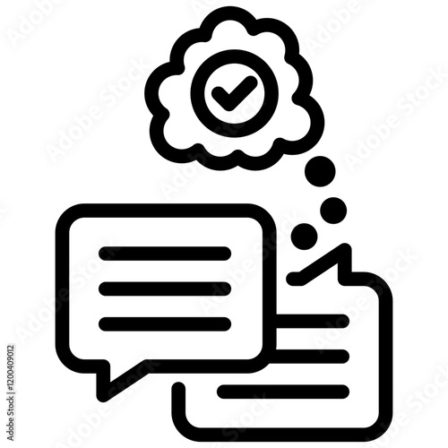 Negotiation Outline Icon
