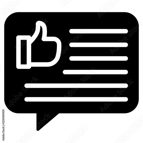 Feedback Glyph Icon
