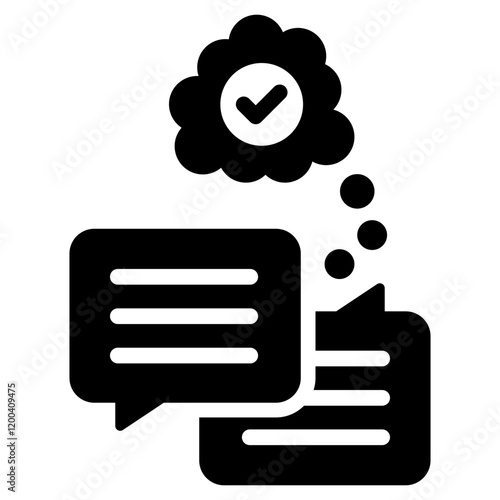 Negotiation Glyph Icon