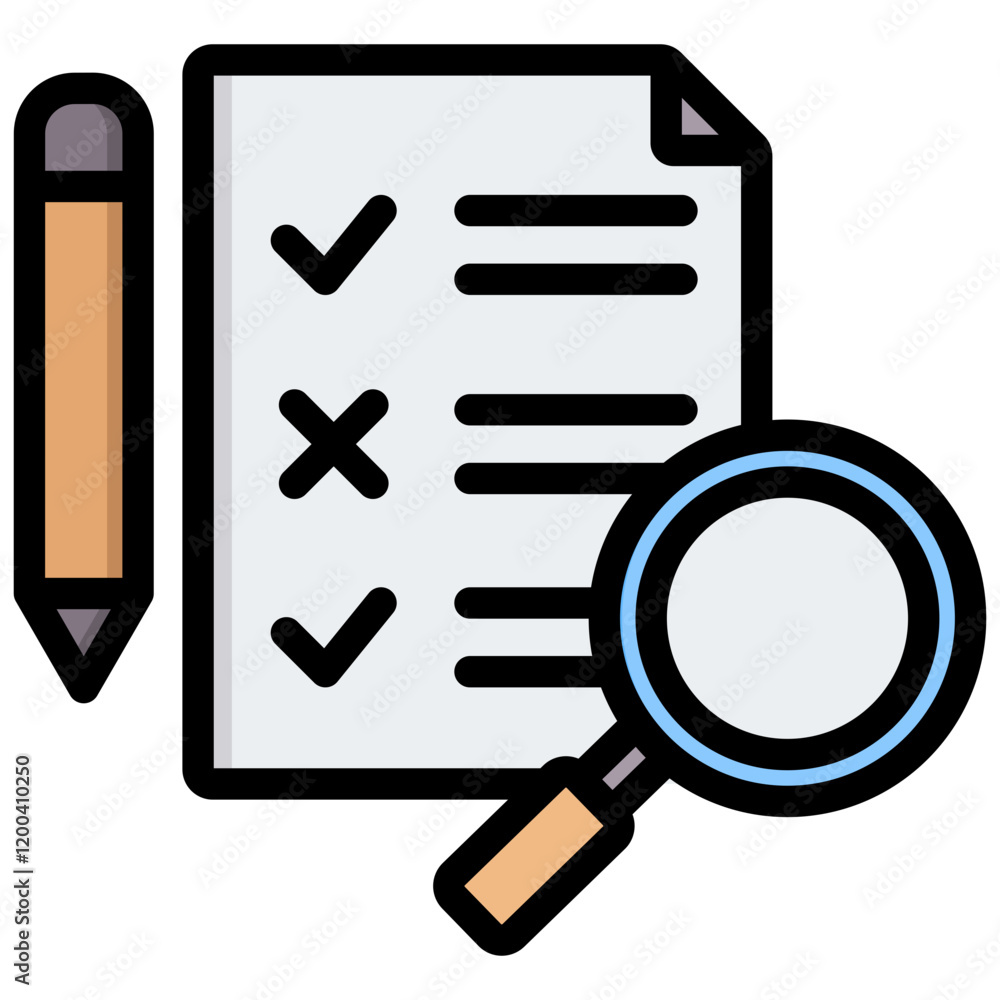 Assessment Outline Color Icon Assessment Outline Color Icon