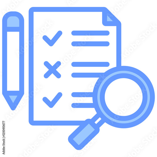 Assessment Blue Icon