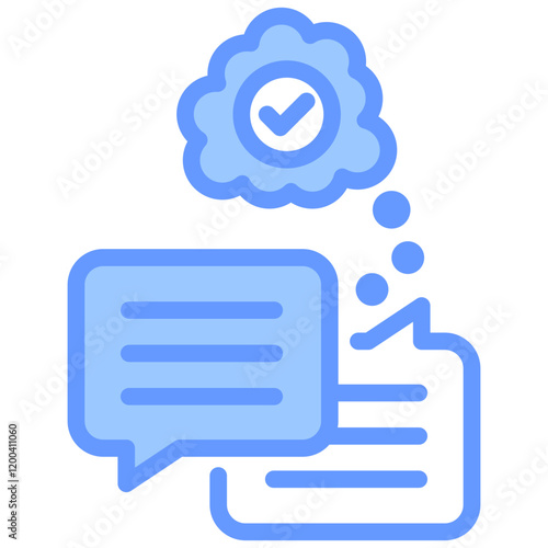 Negotiation Blue Icon