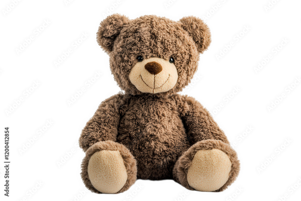 Obraz premium soft. plush teddy bear with a friendly smile. designed for comfort and companionship its cuddly appearance makes it an ideal toy for children. serving as a source of joy and emotional support the bear