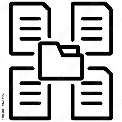 Data Collection Outline Icon