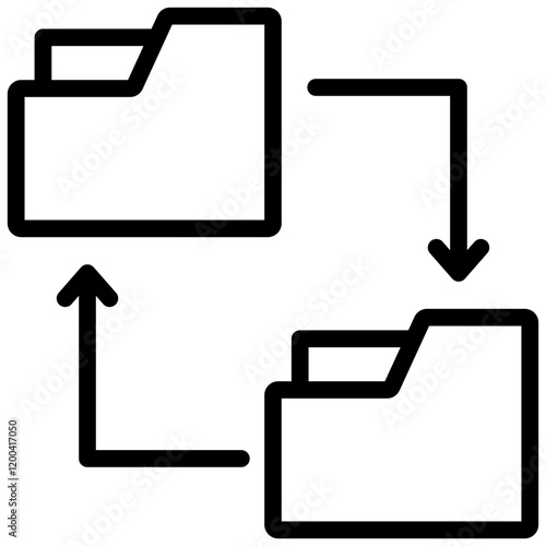 Correlation Outline Icon