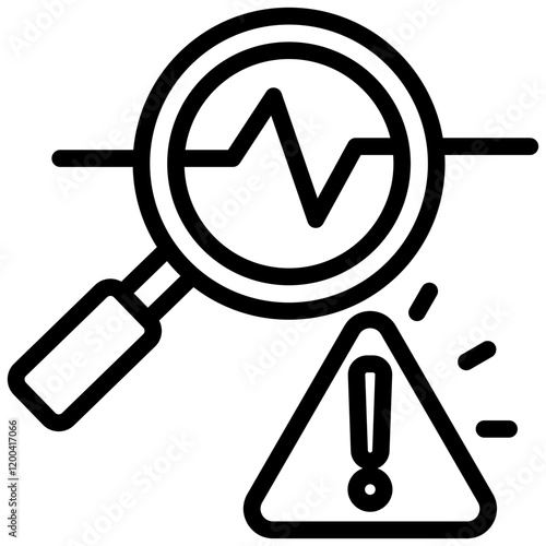 Anomaly Detection Outline Icon