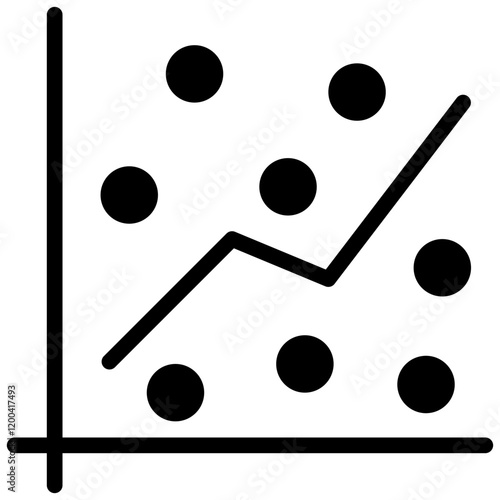Regression Glyph Icon