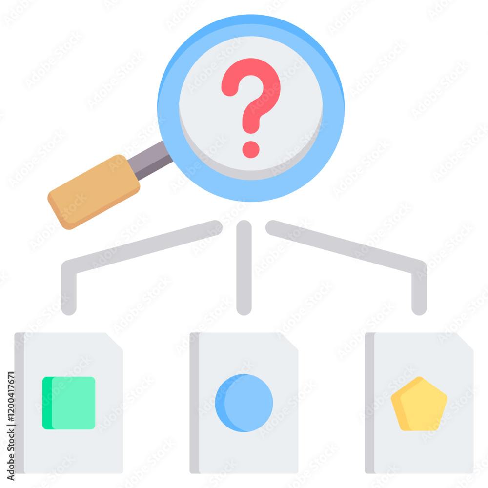 Predictive Modeling Flat Icon