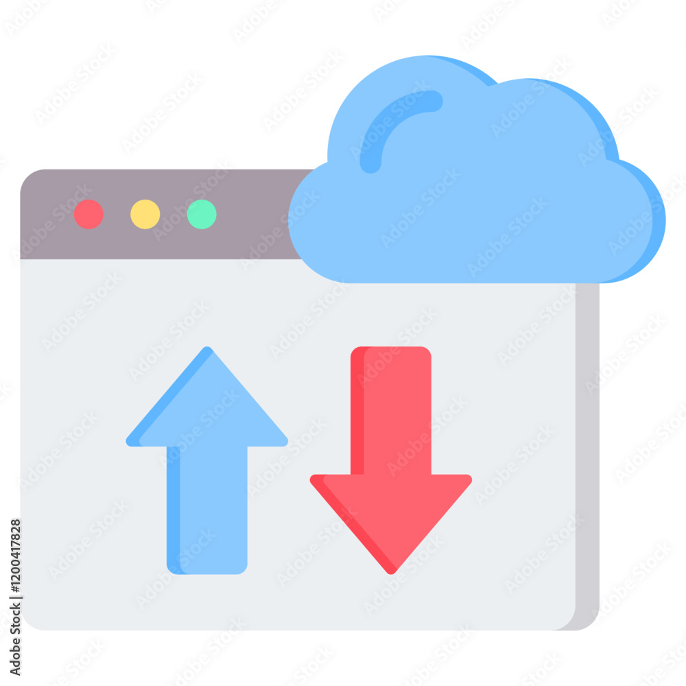 Cloud Computing Flat Icon