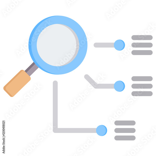 Causal Analysis Flat Icon