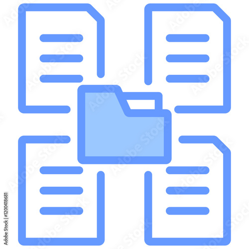 Data Collection Blue Icon