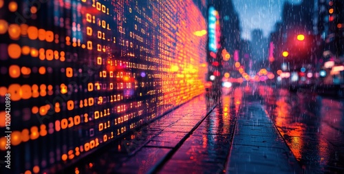 Futuristic Digital World with Augmented Reality and Virtual Landscape Technology