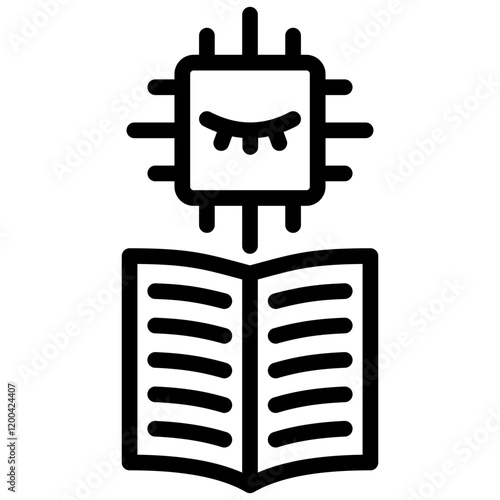 Unsupervised Learning Outline Icon
