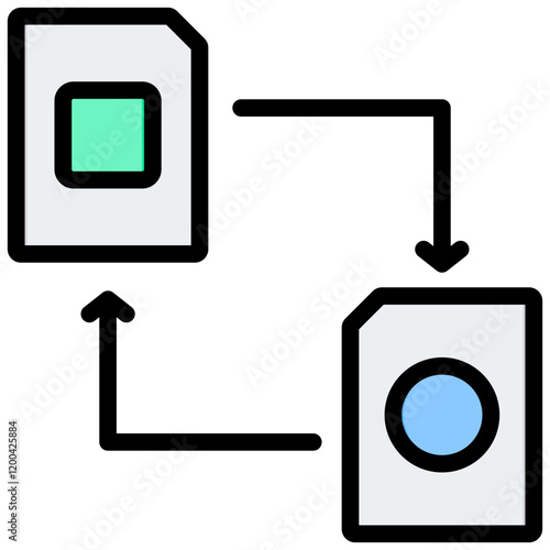 Transformation Outline Color Icon