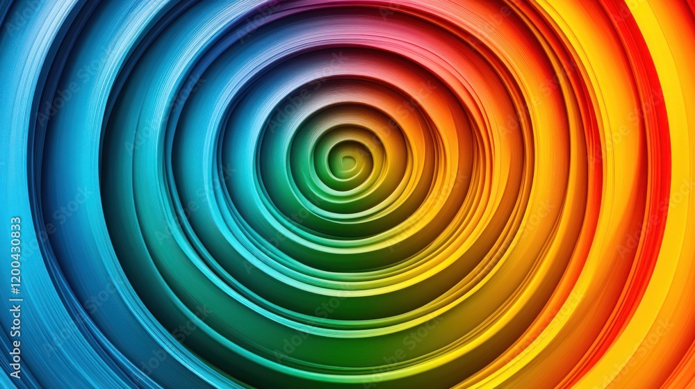 Abstract colorful concentric circles, vibrant rainbow hues, swirling pattern, hypnotic effect. Abstract colorful concentric circles, vibrant rainbow hues, swirling pattern, hypnotic effect.