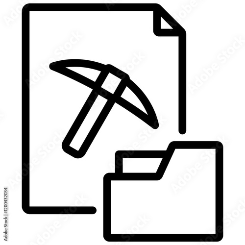 Data Mining Outline Icon