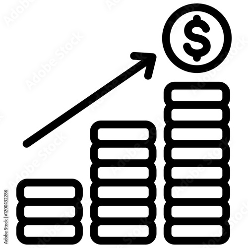 Revenue Outline Icon