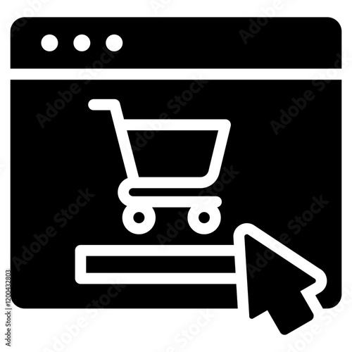 E Commerce Glyph Icon