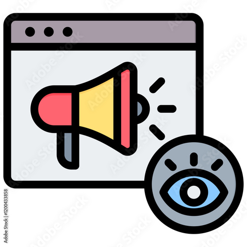 Impression Outline Color Icon