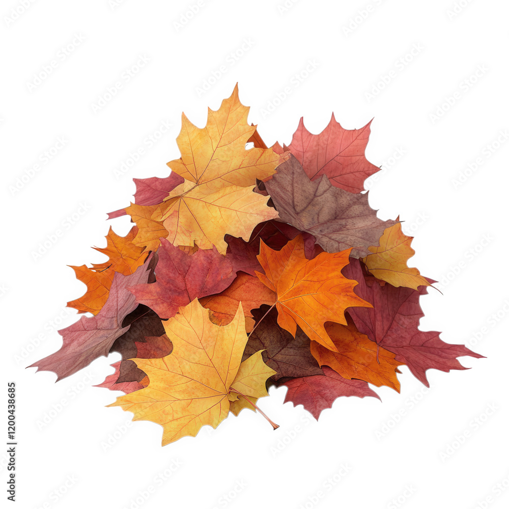 a vibrant pile of autumn leaves showcasing various colors. including yellow. orange. and red. symbolizing the beauty of the fall season the leaves are arranged in a natural. slightly messy way. emphas a vibrant pile of autumn leaves showcasing various colors. including yellow. orange. and red. symbolizing the beauty of the fall season the leaves are arranged in a natural. slightly messy way. emphas