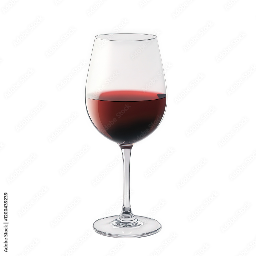 a clear wine glass filled with red wine. set against a minimalist white background. highlighting the elegance and simplicity of the drink the glass features a long stem and a wide bowl. emphasizing th a clear wine glass filled with red wine. set against a minimalist white background. highlighting the elegance and simplicity of the drink the glass features a long stem and a wide bowl. emphasizing th