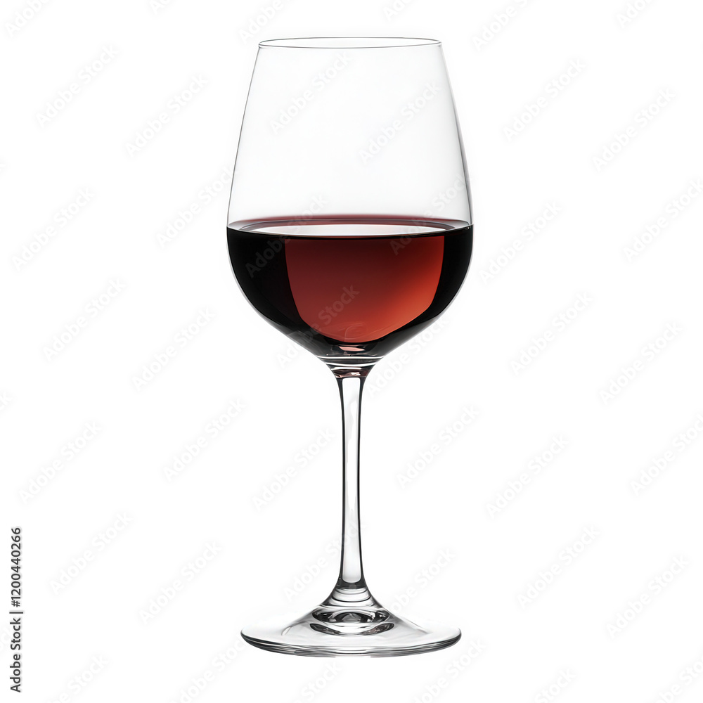 a clear glass wine glass filled with red wine. showcasing its rich color and elegant shape the glass stands alone against a white background. emphasizing its design and the drink it holds. often assoc a clear glass wine glass filled with red wine. showcasing its rich color and elegant shape the glass stands alone against a white background. emphasizing its design and the drink it holds. often assoc