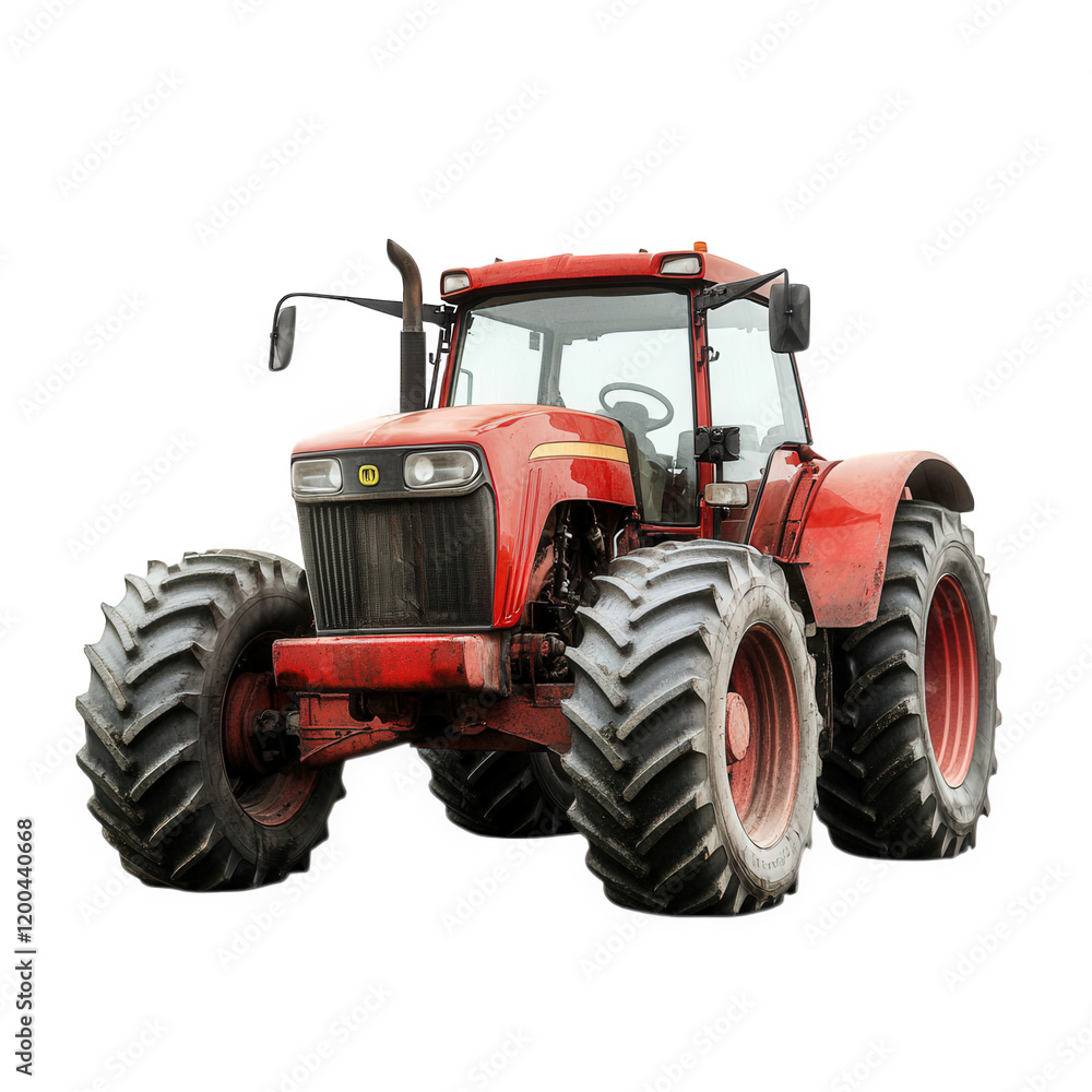 a red agricultural tractor with large tires. designed for farming tasks such as plowing. tilling. and harvesting its robust build and powerful engine make it suitable for various agricultural operatio a red agricultural tractor with large tires. designed for farming tasks such as plowing. tilling. and harvesting its robust build and powerful engine make it suitable for various agricultural operatio