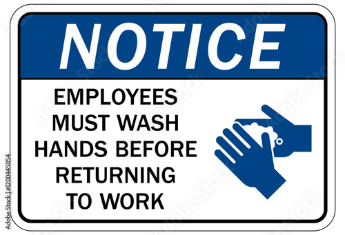 Employees must wash hands