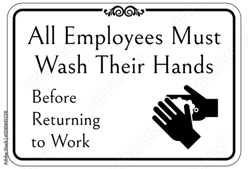 Employees must wash hands
