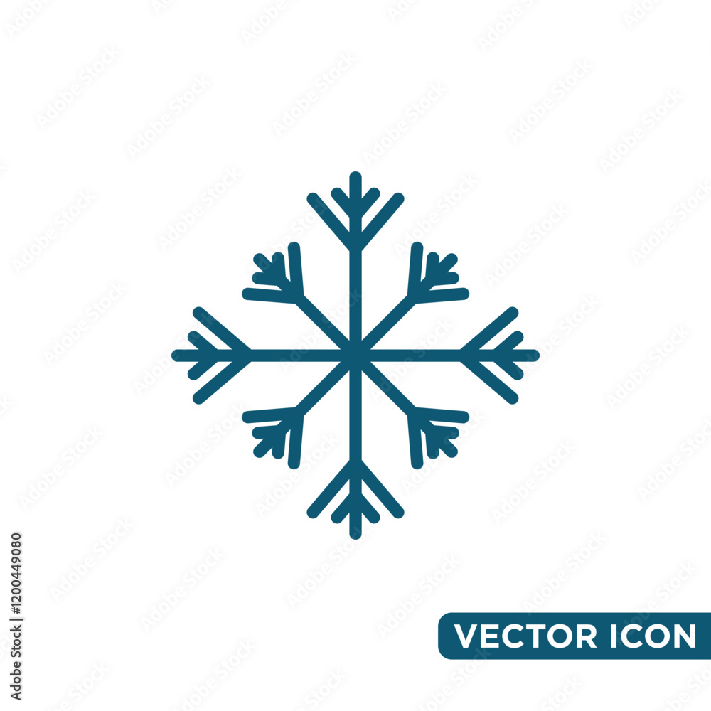Minimalist Snow Icon Design Template Minimalist Snow Icon Design Template