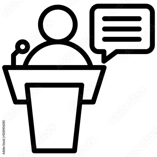 Eloquence Outline Icon