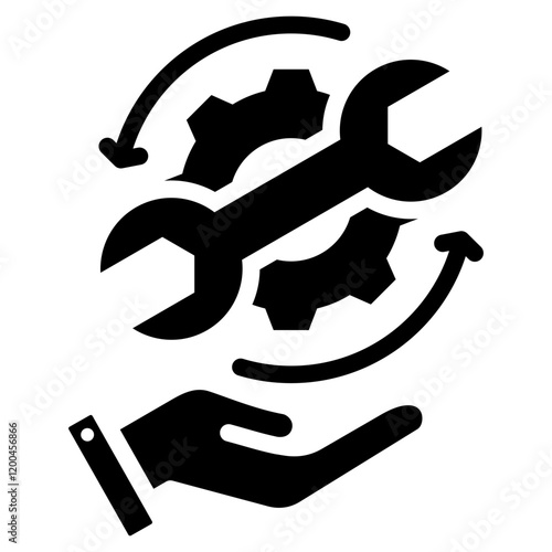 Technical Skill Glyph Icon