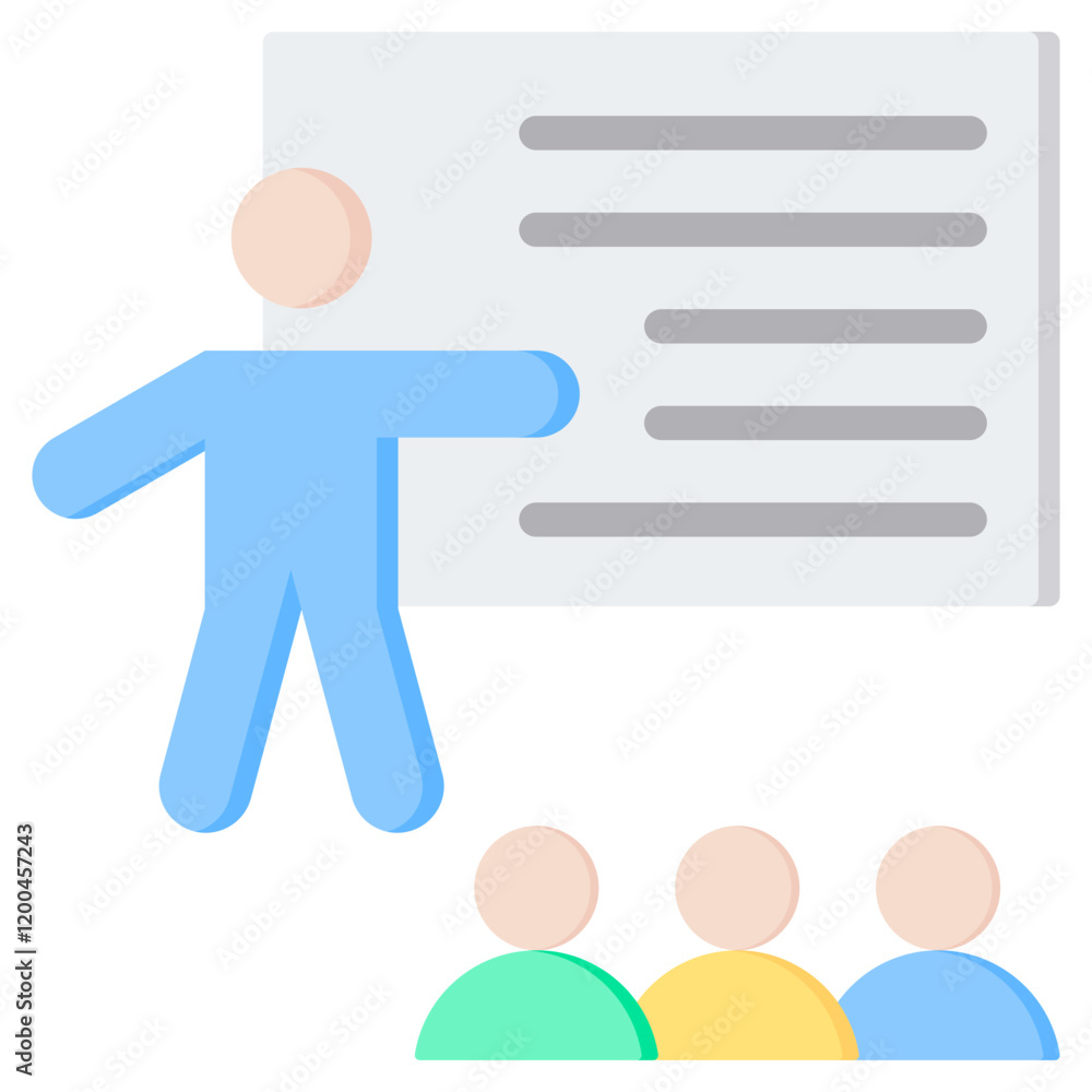 Training Flat Icon Training Flat Icon