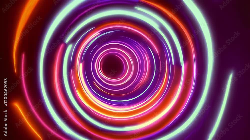 Neon Circles Abstract Background Neon Circles Abstract Background