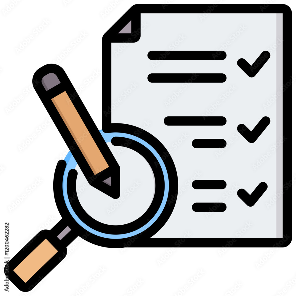 Assessment Outline Color Icon Assessment Outline Color Icon