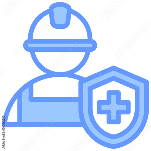 Occupational Health Blue Icon