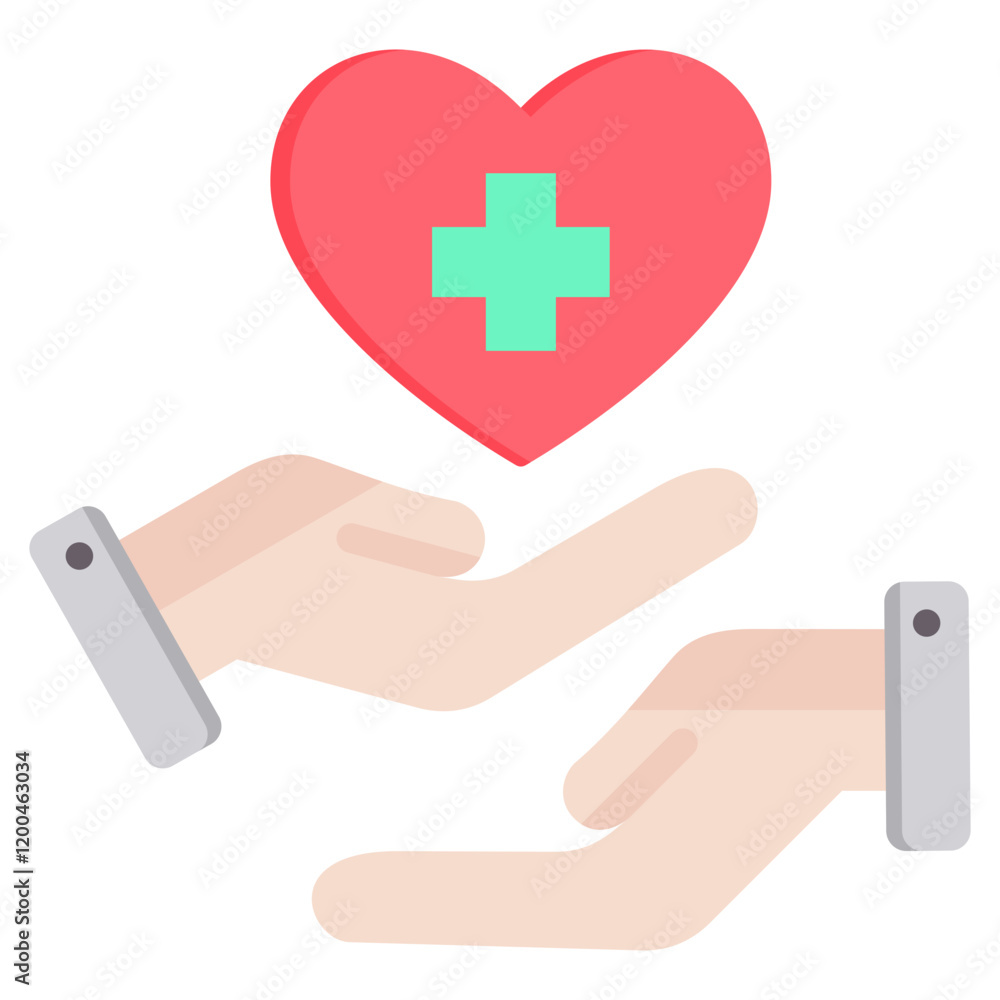 Obraz premium Caregiver Flat Icon