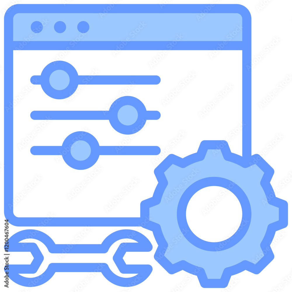 Configuration Blue Icon