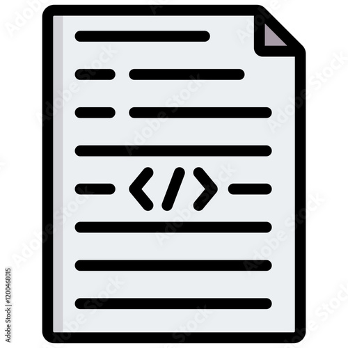 Code Outline Color Icon