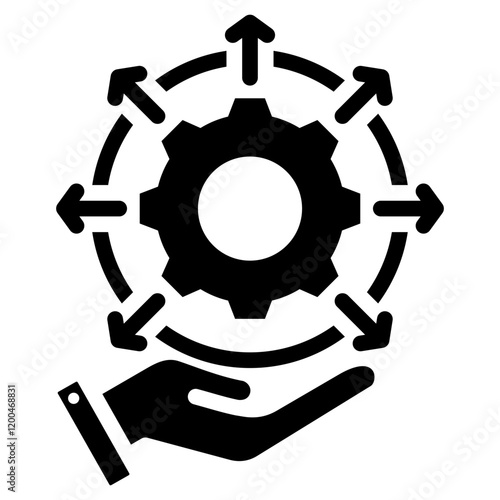Deployment Glyph Icon