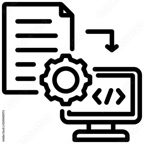 Compiler Outline Icon