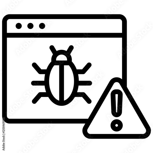 Bug Outline Icon