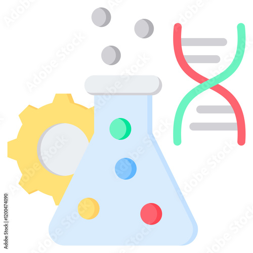 Bioengineering Flat Icon