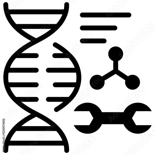 Genetic Modification Glyph Icon